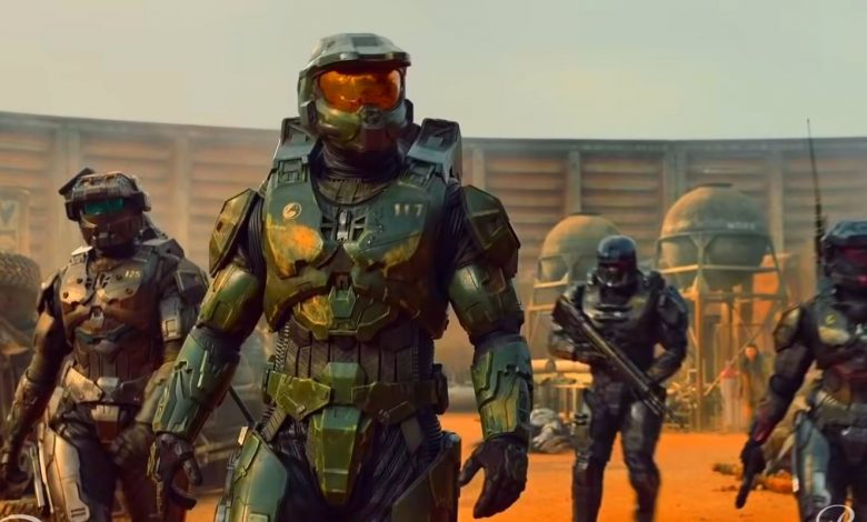 Kadr z serialu Halo - Masterchief i jego załoga